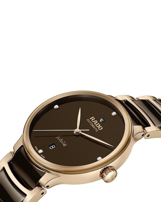 Rado Brown Centrix Automatic Watch, 39.5Mm