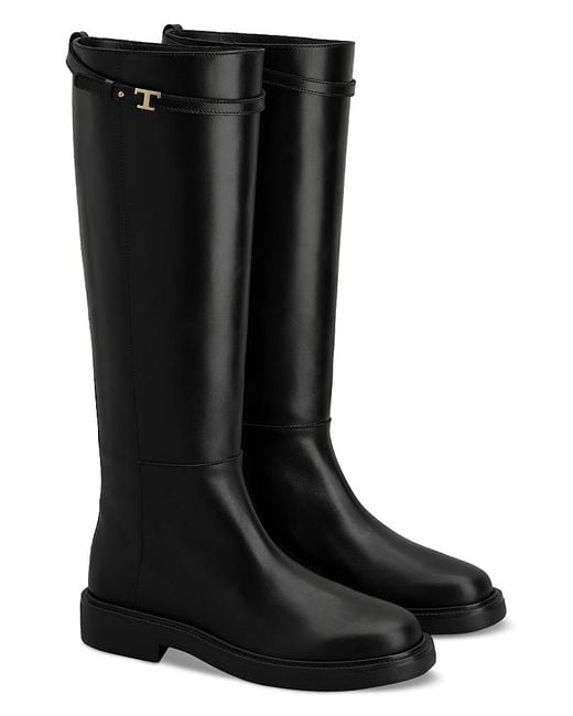 Tod's Black Riding Boots
