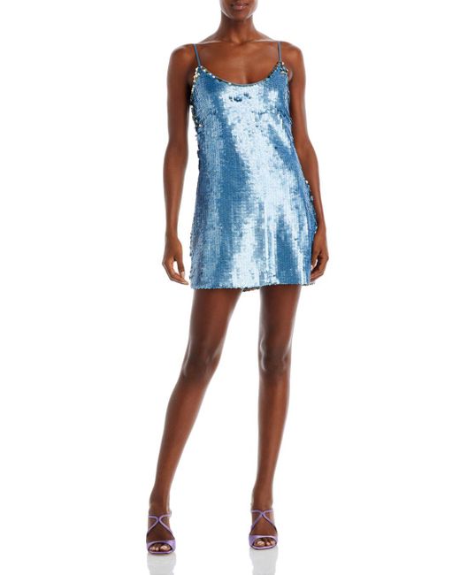 Ramy Brook Kiana Sequin Dress in Blue | Lyst