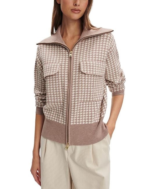 Varley Gray Ablett Jacquard Knit Jacket