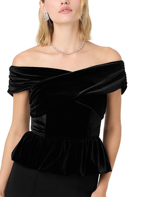 Astr Black Tenille Top