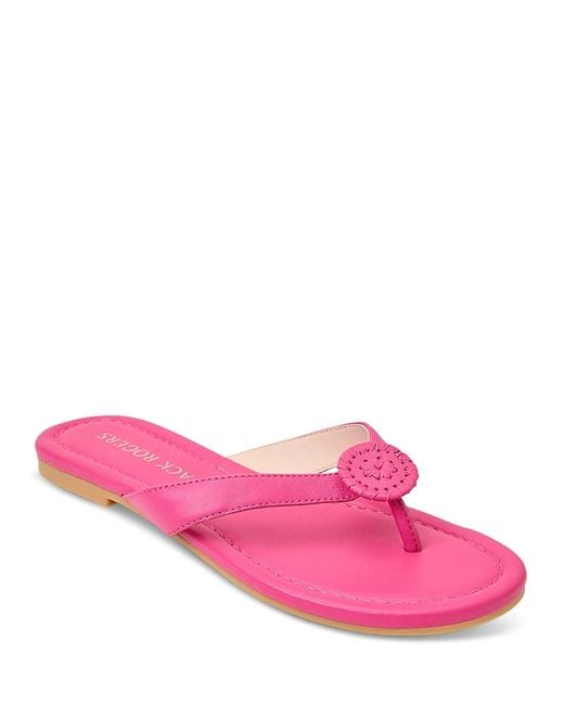 Jack Rogers Pink Roxy Flop-Flops