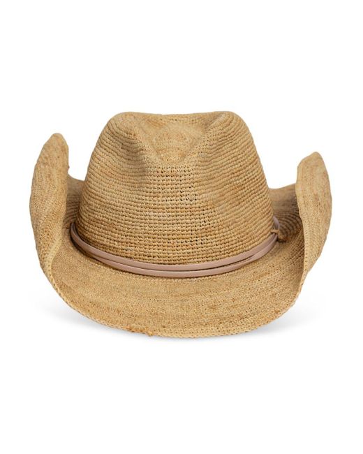 Hat Attack Crocheted Raffia Cowboy Hat in Natural Lyst