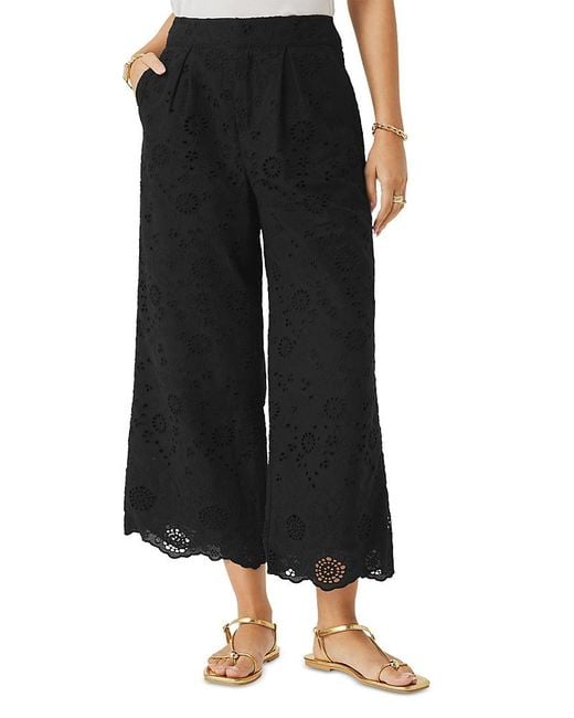 Splendid Black Spl X Cj Eyelet Pants