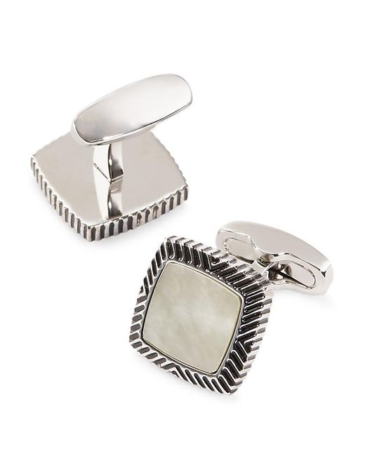 Link Up Metallic Square Cufflinks for men