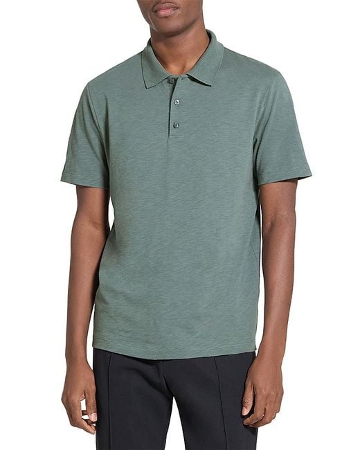 Theory Green Bron Polo for men