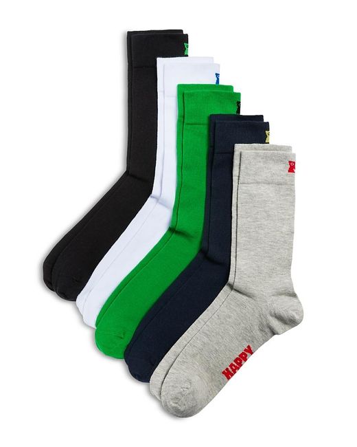 Happy Socks Calzini Uomo Confezione Da 4 Paia – Cotone Morbido – Fantasie Colorate E Divertenti – Taglie 36-40 E 41-46