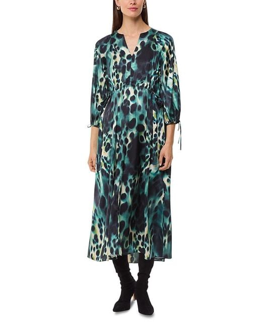 disney elsa green dress Loreleli - Green Leopard Print Thigh Split Evening Dress | Fashionably Late main image 0
