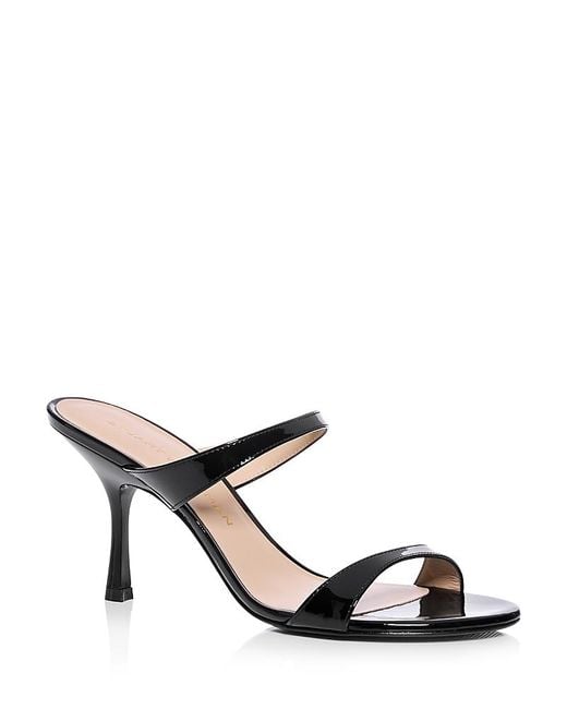 Stuart Weitzman Metallic Nudist 85 Slide Sandals