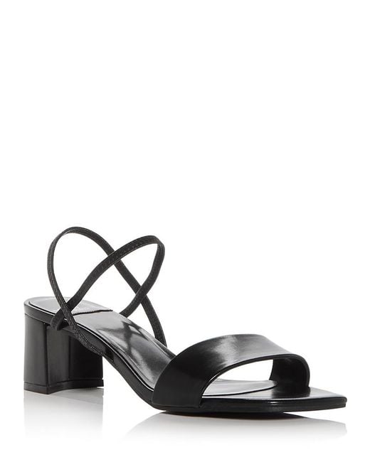 Jeffrey Campbell Black Adapt Slingback Block Heel Sandals