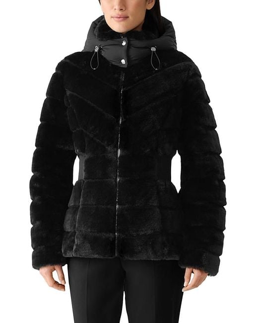 Mackage Black Miranda Mixed Media Down Jacket