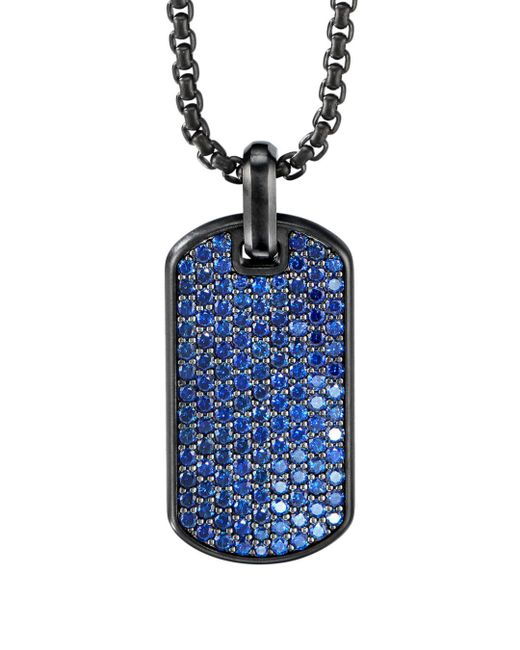 Sterling Silver Pavé Streamline® Tag 