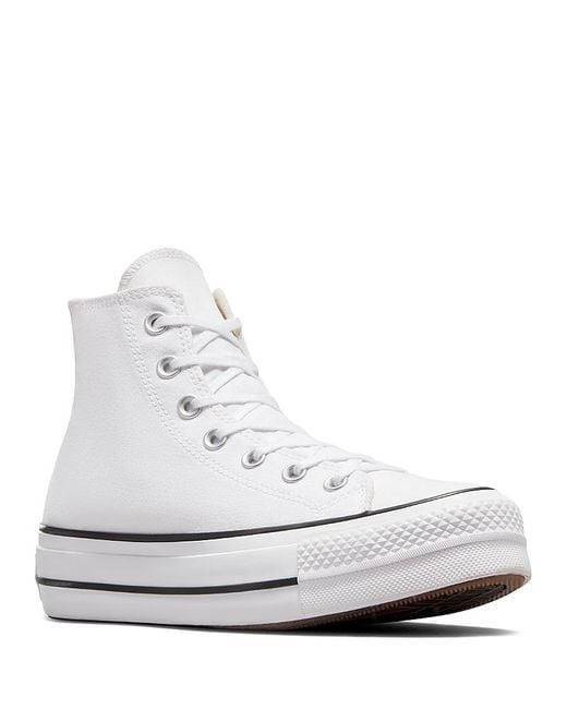 Converse White Chuck Taylor All Star Hi Top & Platform Sneakers