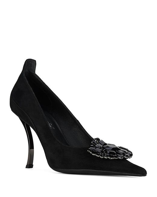 Jeffrey Campbell Black Parliament Suede Pumps