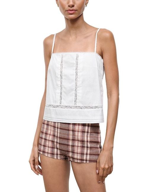 Staud White Corinna Top