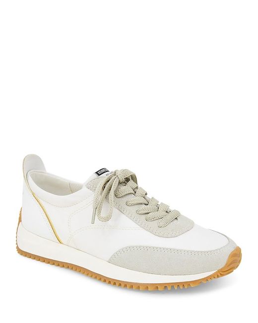 Kenneth Cole White Jamie Lace Up Low Top Sneakers