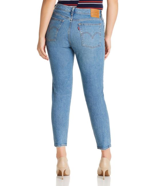 Levi's Denim Wedgie Icon Fit Ankle Tapered Jeans In These Dreams in Blue - Lyst