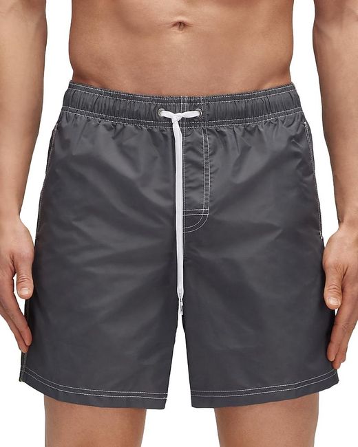 Sundek Gray Regular Fit 16 Board Shorts for men