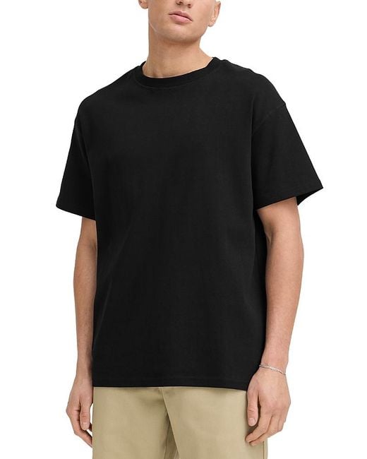 Solid Black Buttery Soft Oversized Tee for men