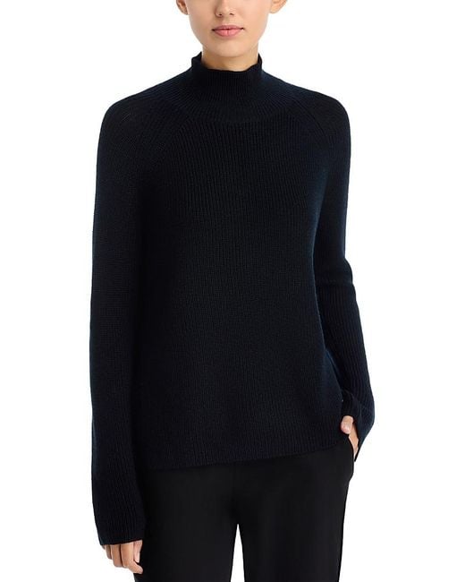 Eileen Fisher Black Merino Wool Turtleneck Sweater
