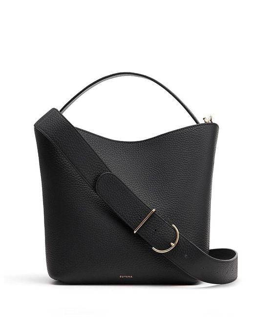 Cuyana Black Linea Bucket Bag