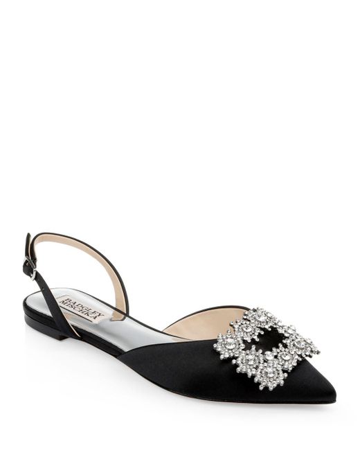 collection gabi embellished pointed toe flat badgley mischka