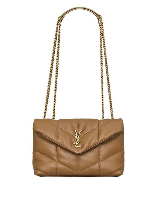 Saint Laurent White Puffer Toy Quilted Crossbody