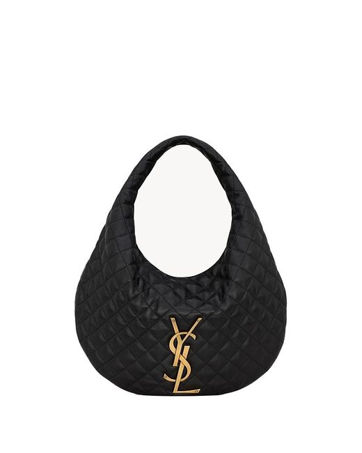 Saint Laurent Black Icare Hobo