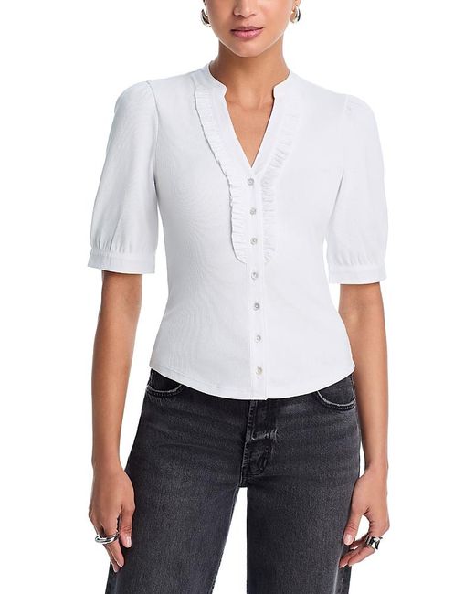 Cinq À Sept White Junie Top