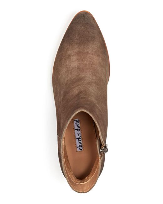 charles david leather bootie