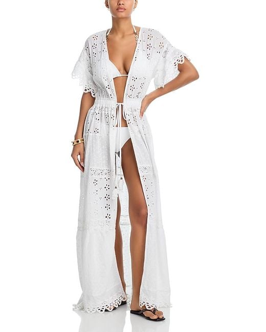 Ramy Brook White Janis Cover Up Dress