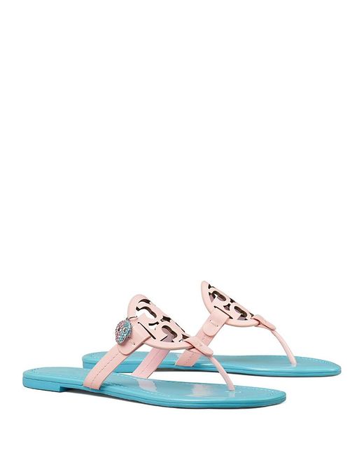Tory Burch White X Bonbon Miller Sandals