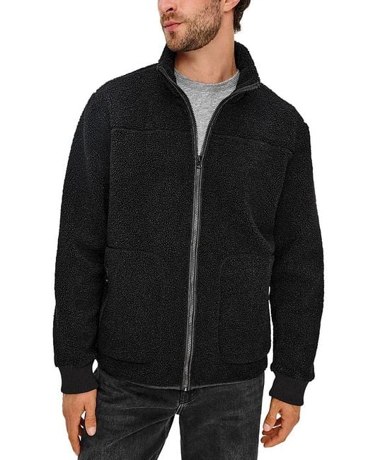 Rails Black Clark Fleece Jacket for men
