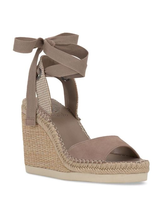 Vince Camuto Bendsen Wedge Espadrille Sandals in Brown | Lyst