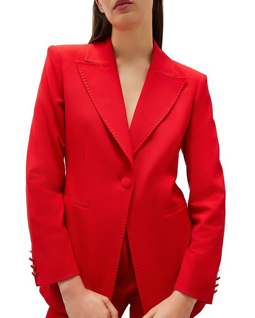 Marella Red Domizia Single Button Blazer