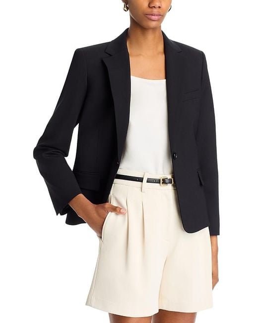 Theory Black One Button Slim Jacket