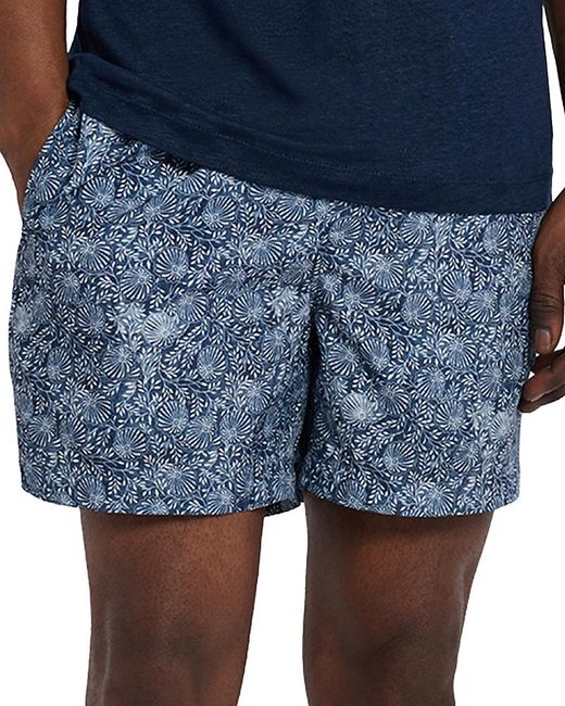 Onia Blue Charles Printed 5 Swim Trunks for men