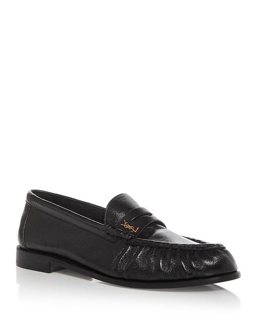 Saint Laurent Black Le Loafer Penny Loafers for men