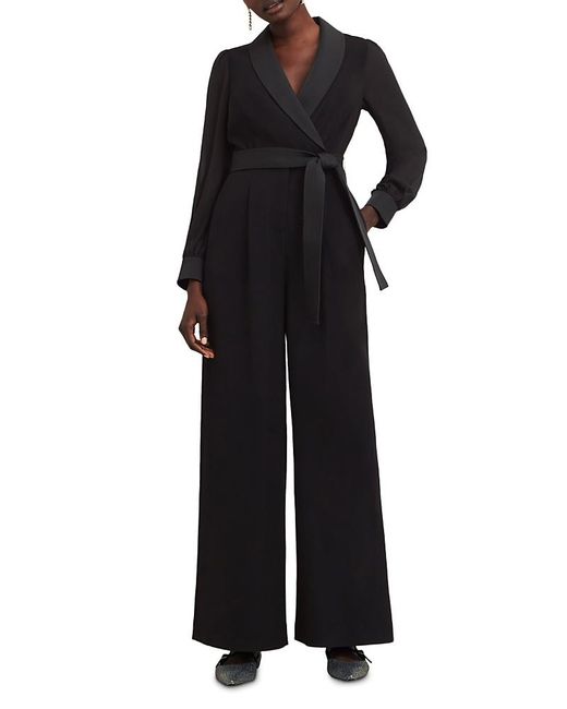 Hobbs Black Maia Tuxedo Jumpsuit