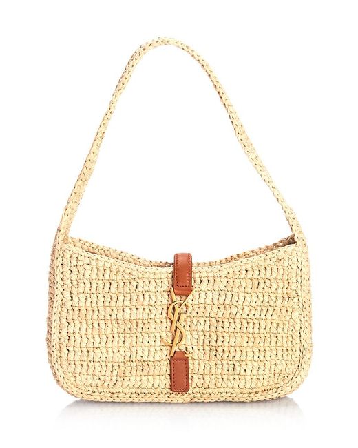 Saint Laurent Natural Le 5 A 7 Mini Hobo Shoulder Bag