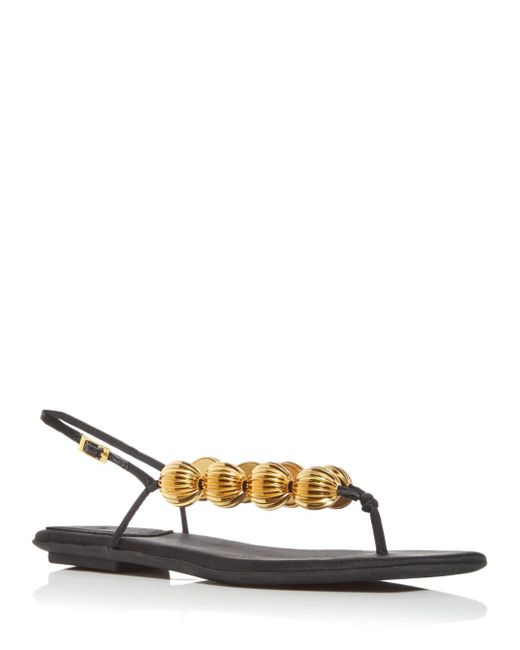 Jeffrey Campbell Yucatan Embellished Slingback Thong Sandals in
