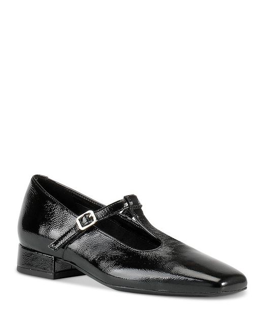 Vagabond Shoemakers Women's Black Debbi Leather T Strap Flats