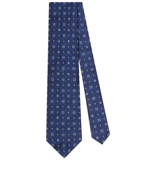 Robert Talbott Blue Robert Square Jacquard Necktie for men