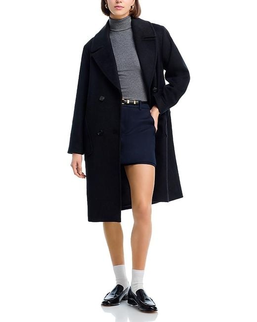 Aqua Blue Double Breasted Coat