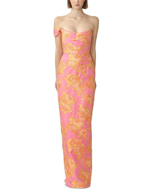SAU LEE Red Jackson Gown