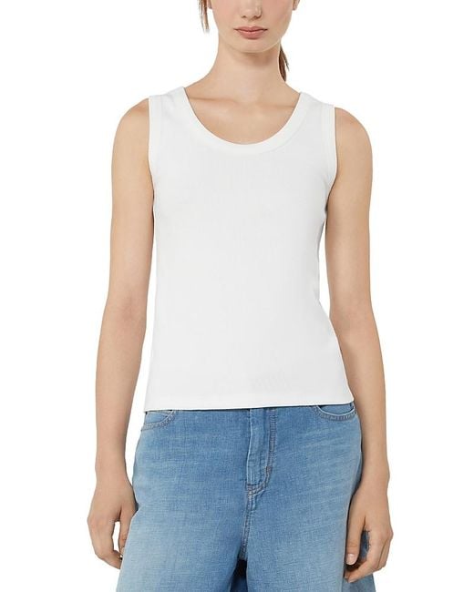 Weekend by Maxmara White Wkdmultic Knit Top