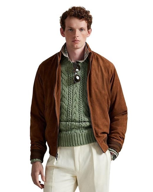 Polo Ralph Lauren Men's Brown Suede Jacket