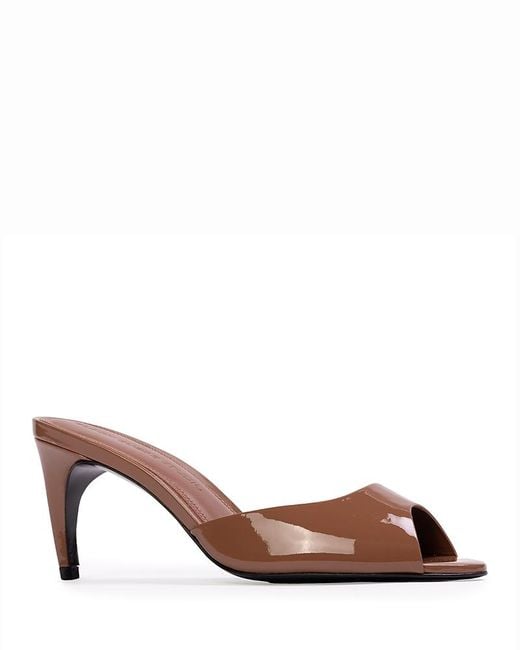 Black Suede Studio Brown Mules