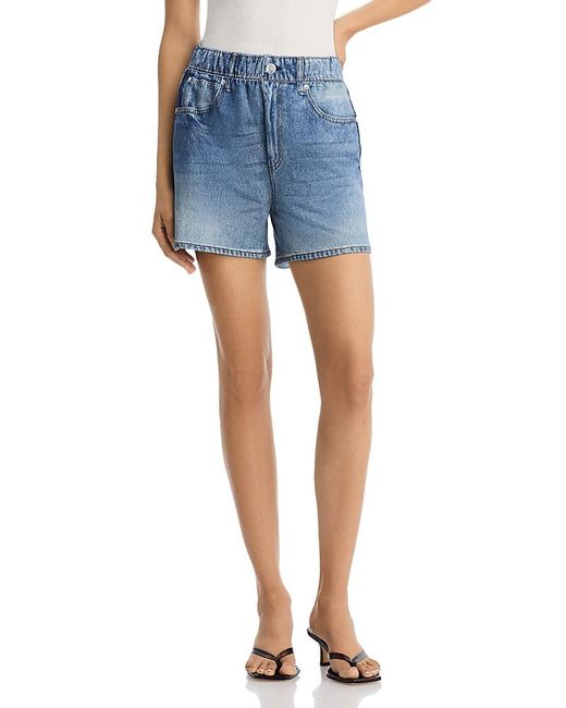 Rag & Bone Blue Miramar Terry Track Shorts