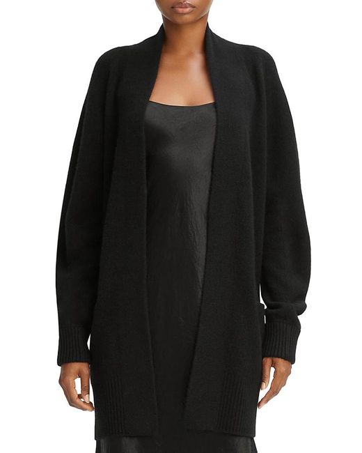 Vince Black Cashmere Open Front Cardigan Sweater